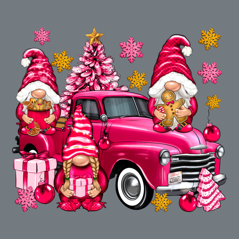 Pink Christmas Gnomes Truck Heavyweight Sweatshirt by NancyCooperArtShop | Teevron