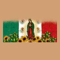 Lady Of Guadalupe Mexican Flag Vintage Tee | Teevron