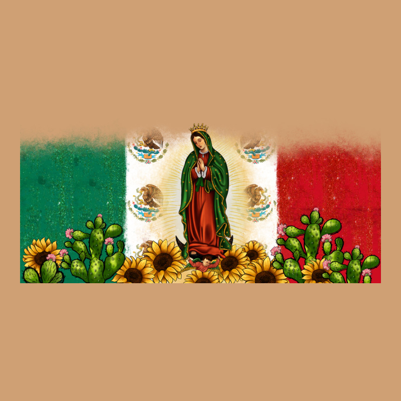 Lady Of Guadalupe Mexican Flag Vintage Tee by JahusDesignShop | Teevron