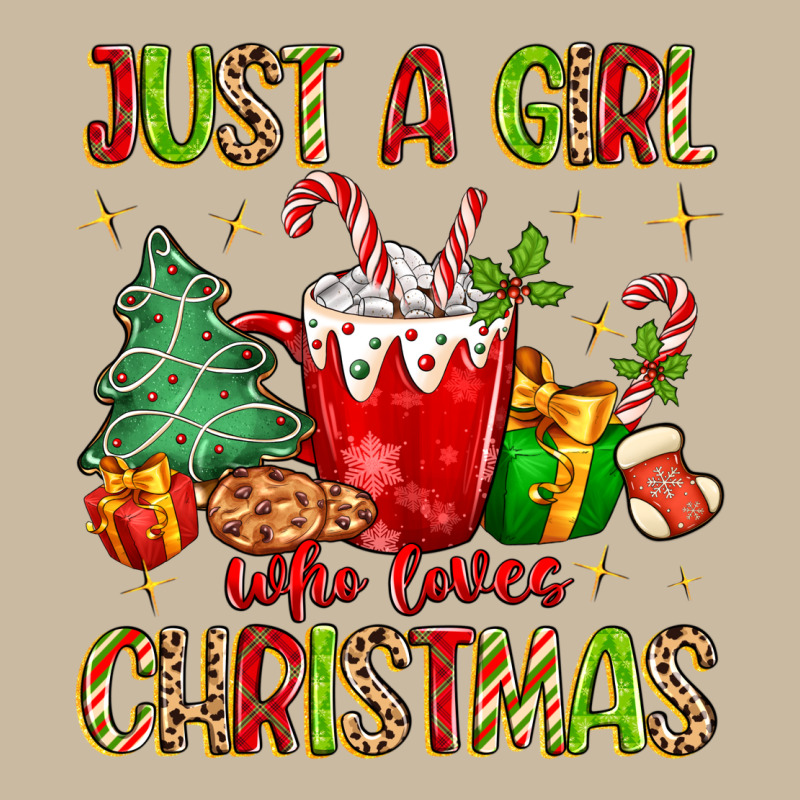 Just A Girl Who Loves Christmas Long Sleeve Tee by MaliasSmallBusiness | Teevron