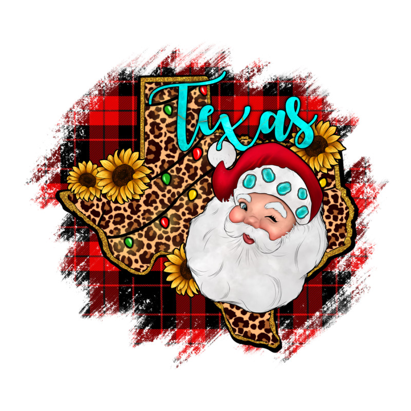 Texas Santa Wood Slice Ornament Premium Tee by JahusDesignShop | Teevron