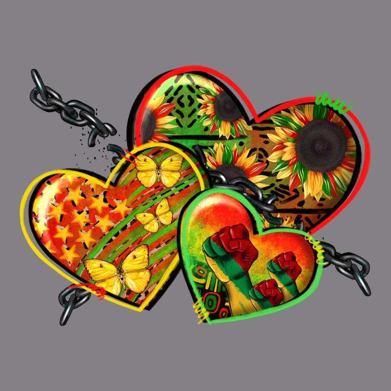Juneteenth Hearts Heavyweight Hoodie by CowGirlArtShop | Teevron