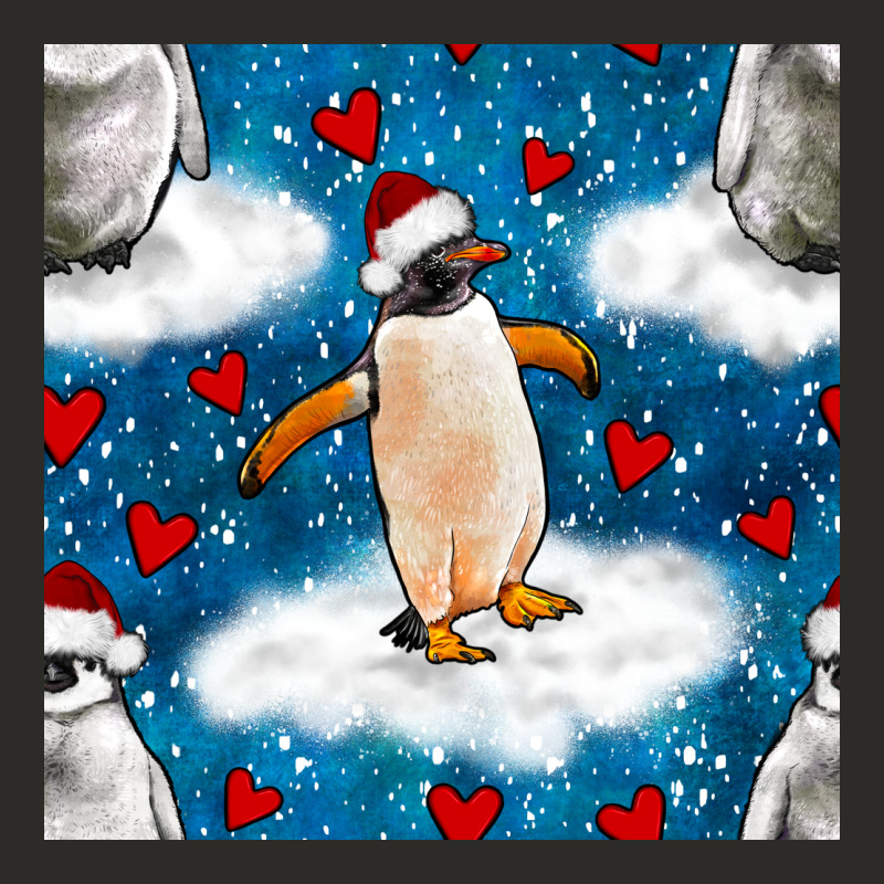 Christmas Penguin And Heart Seamless Pattern Heavy Core Tee by BundleAndBundleShop | Teevron