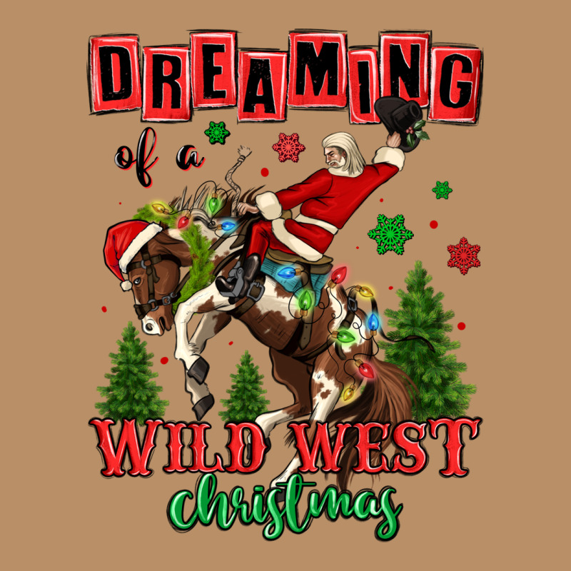 Dreaming Of A Wild West Christmas Cowboy Santa Vintage Hoodie by MaliasSmallBusiness | Teevron
