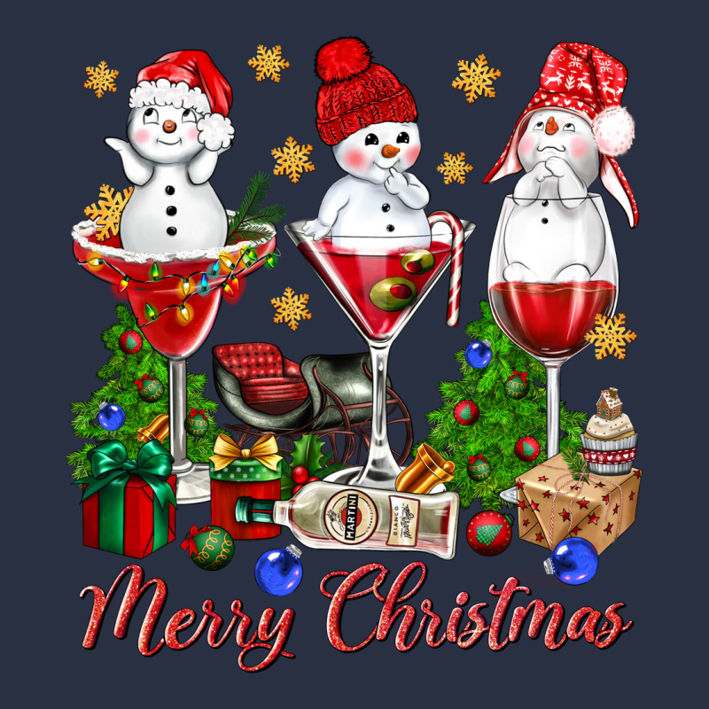 Merry Christmas Wine And Cocktails Heavyweight Sweatshirt by NancyCooperArtShop | Teevron