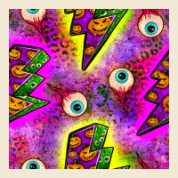Halloween Thunders Seamless Pattern Premium Tee | Teevron