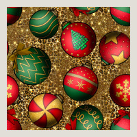 Christmas Ornaments And Leopard Seamless Pattern Heavy Core Tee | Teevron