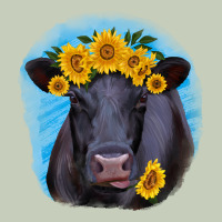 Black Angus With Sunflower Ladies Tee | Teevron