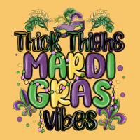 Thick Thighs Mardi Gras Vibes Vintage Hoodie | Teevron