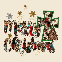 Merry Christmas Wood Slice Ornament Premium Tee | Teevron