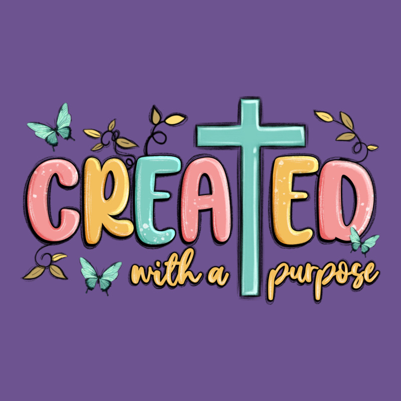 Created With A Purpose Vintage Tee by MaliasSmallBusiness | Teevron