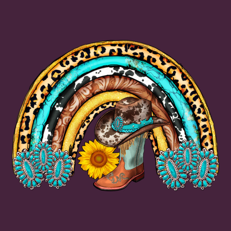 Cowboy Boots And Hat Rainbow Premium Tee by AdoDesignShop | Teevron
