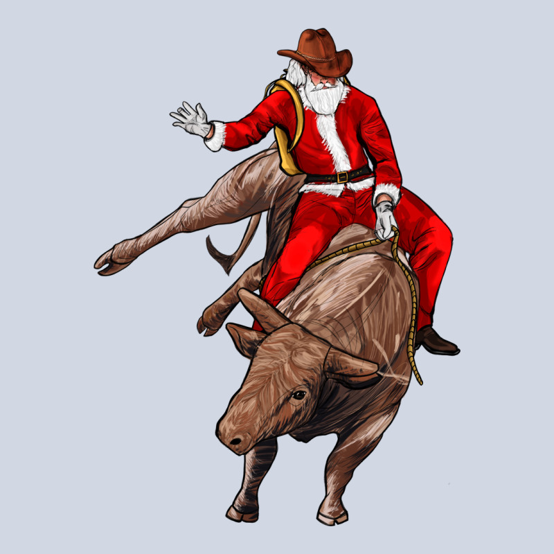 Santa Riding A Bull Premium Sweatshirt by CowGirlArtShop | Teevron