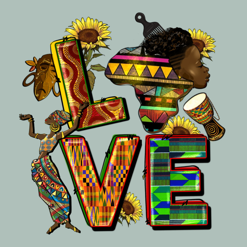 Love Juneteenth Africa Heavyweight Hoodie by CowGirlArtShop | Teevron