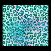 Turquoise Leopard Glitter Ladies Tee | Teevron