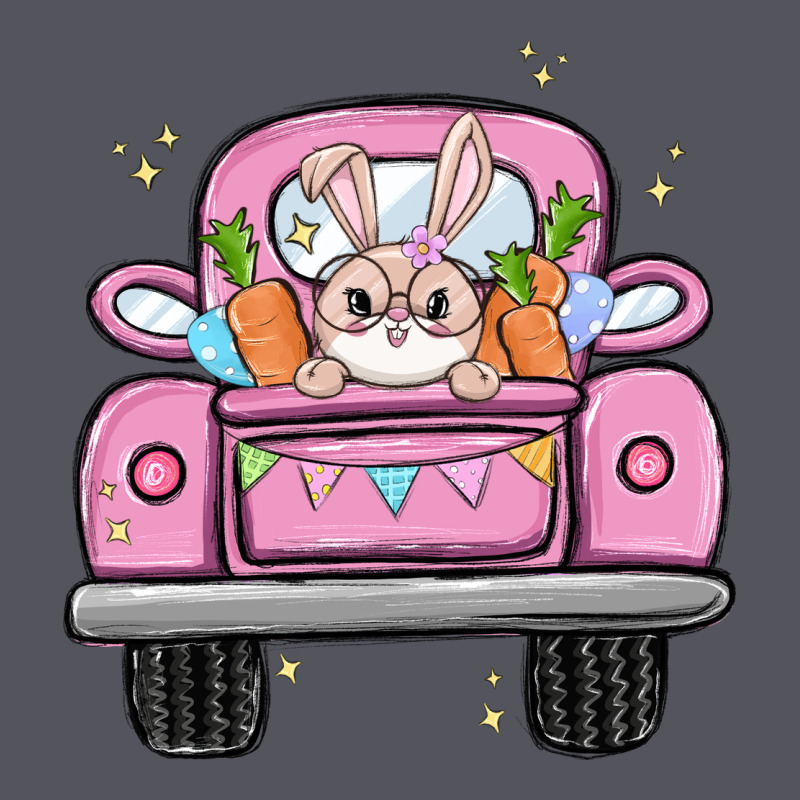Easter Bunny And Truck Vintage Hoodie by MaliasSmallBusiness | Teevron