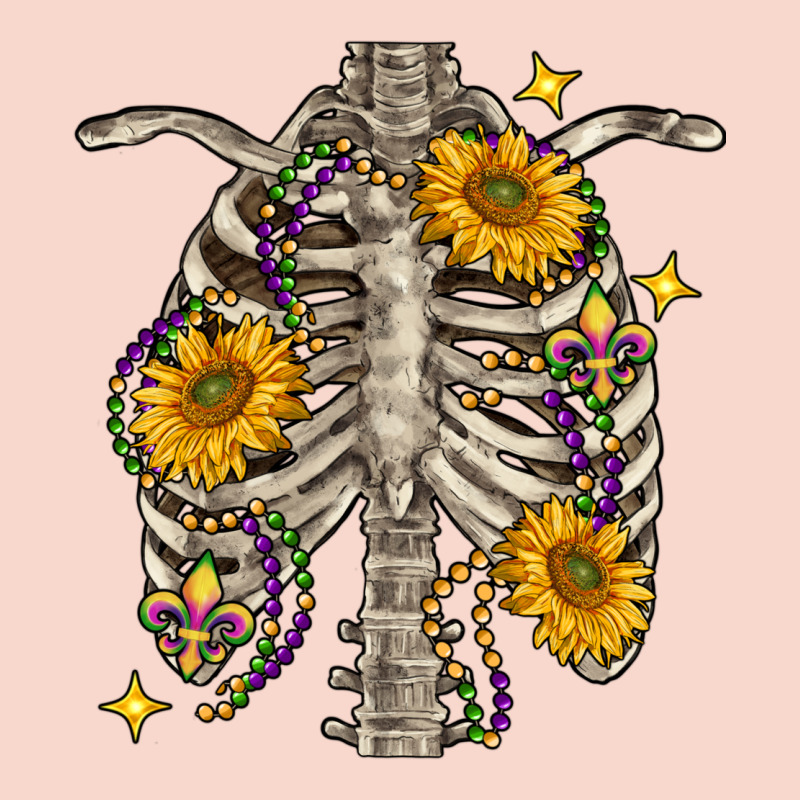 Mardi Gras Chest Sunflowers Skeleton Urban Hoodie by FaDigitalArtStudio | Teevron