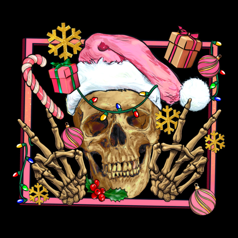 Pink Christmas Skeleton Heavy Core Tee by AdoDesignShop | Teevron