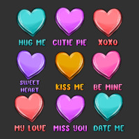 Valentine's Day Candy Hearts Urban Heavy Tee | Teevron