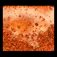 Orange Glitter Tumbler Ladies Tee | Teevron