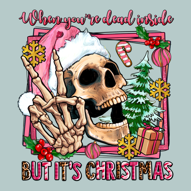 When You're Dead Inside But It's Christmas Heavy Core Tee by AdoDesignShop | Teevron
