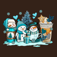 Winter Snowman Coffee Cups Heavy Core Tee | Teevron