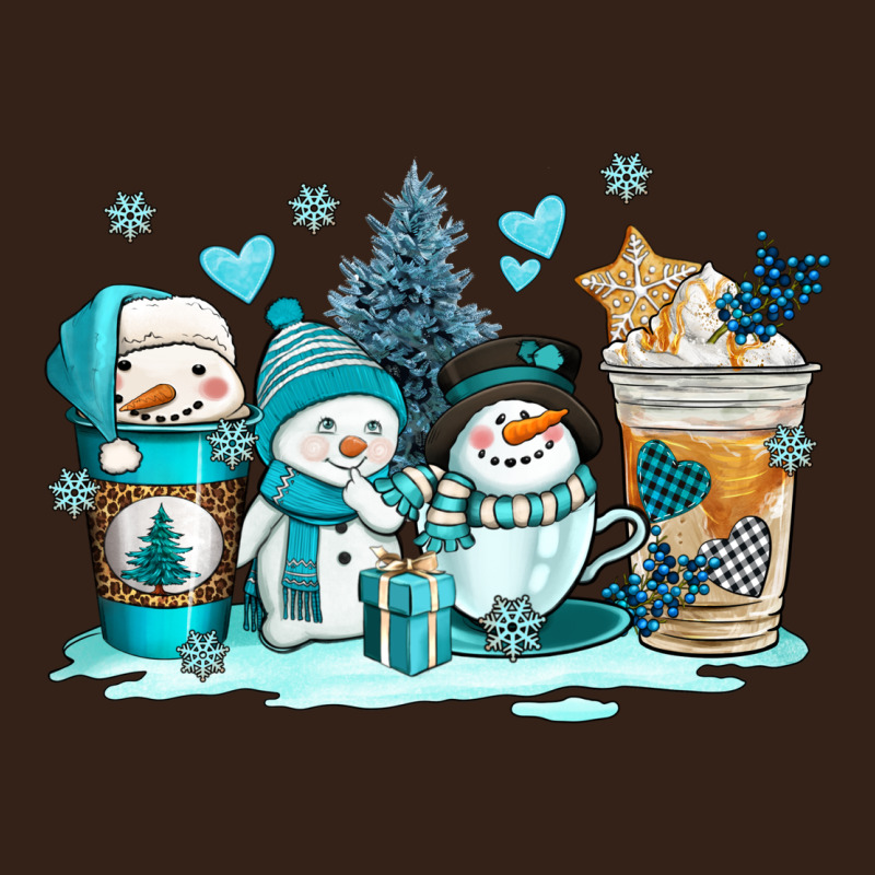 Winter Snowman Coffee Cups Heavy Core Tee by AdoDesignShop | Teevron
