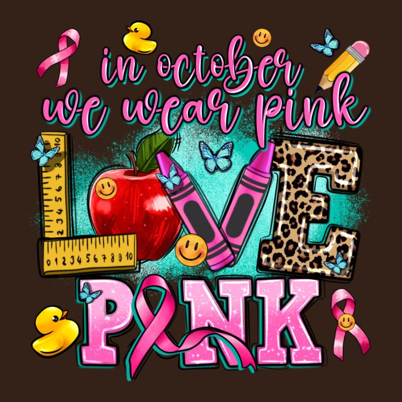 In October We Wear Pink Love Pink Heavy Core Tee by AdoDesignShop | Teevron