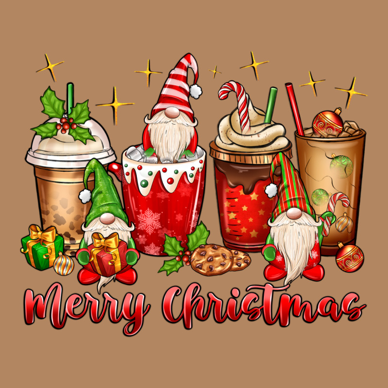 Merry Christmas Gnomes Coffee Cups Long Sleeve Tee by MaliasSmallBusiness | Teevron