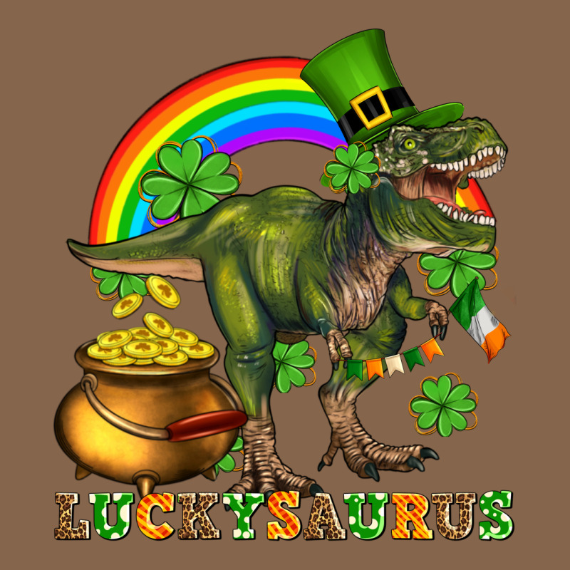 Luckysaurus And St Patricks Premium Tee by AdoDesignShop | Teevron