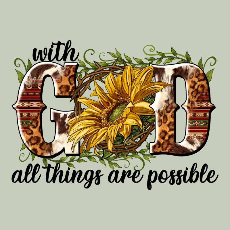 With God All Things Are Possible Classic Tee by NancyCooperArtShop | Teevron