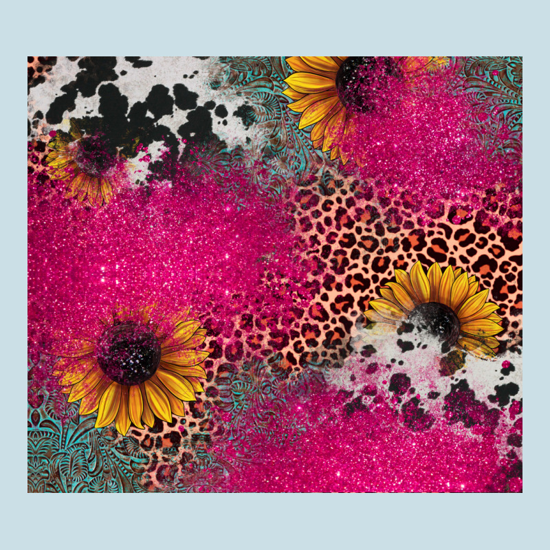 Pink Glitter Leopard Cowhide Ladies Tee by JahusDesignShop | Teevron