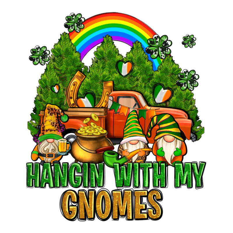 Hangin With My Gnomes With Rainbow Premium Tee by AdoDesignShop | Teevron