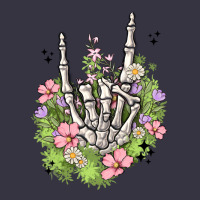 Skeleton Flowers Vintage Hoodie | Teevron