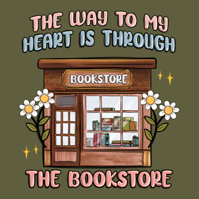 The Way To My Heart Is Through The Bookstore Vintage Tee by MaliasSmallBusiness | Teevron