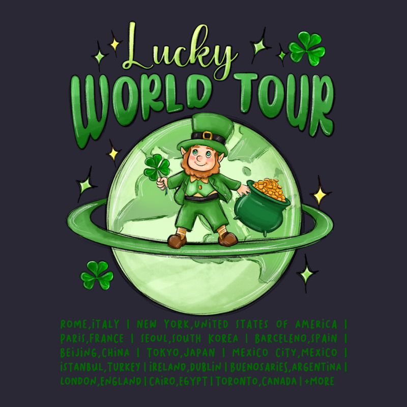 Lucky World Tour St. Patricks Day Vintage Tee by MaliasSmallBusiness | Teevron