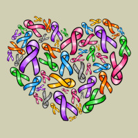 Cancer Ribbon Heart Heavy Core Tee | Teevron