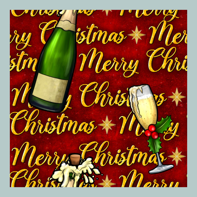 Merry Christmas Champagne Seamless Pattern Heavy Core Tee by BundleAndBundleShop | Teevron