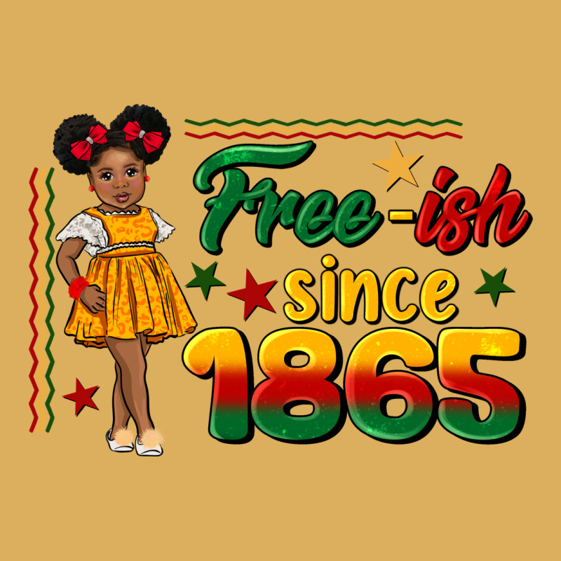 Free Ish Since 1865 Black Girl Peekaboo Juneteenth Premium Hoodie by CowGirlArtShop | Teevron