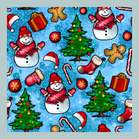 Christmas Trees And Snow Seamless Pattern Heavy Core Tee | Teevron