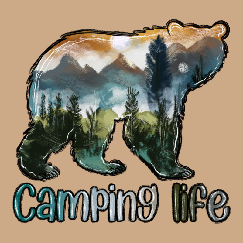 Camping Bear Vintage Hoodie by MaliasSmallBusiness | Teevron