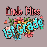 Little Miss First Grade Vintage Hoodie | Teevron