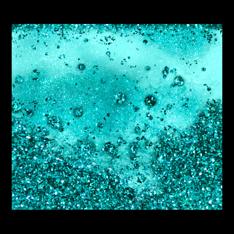 Turquoise Glitter Ladies Tee by JahusDesignShop | Teevron