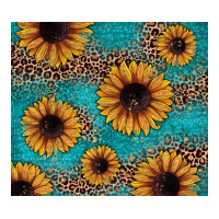 sunflower turquoise glitter | Teevron