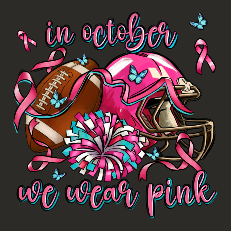 In October We Wear Pink Football Heavy Core Tee by AdoDesignShop | Teevron