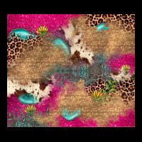 Pink Glitter Leopard Sunflower Gemstone Ladies Tee | Teevron