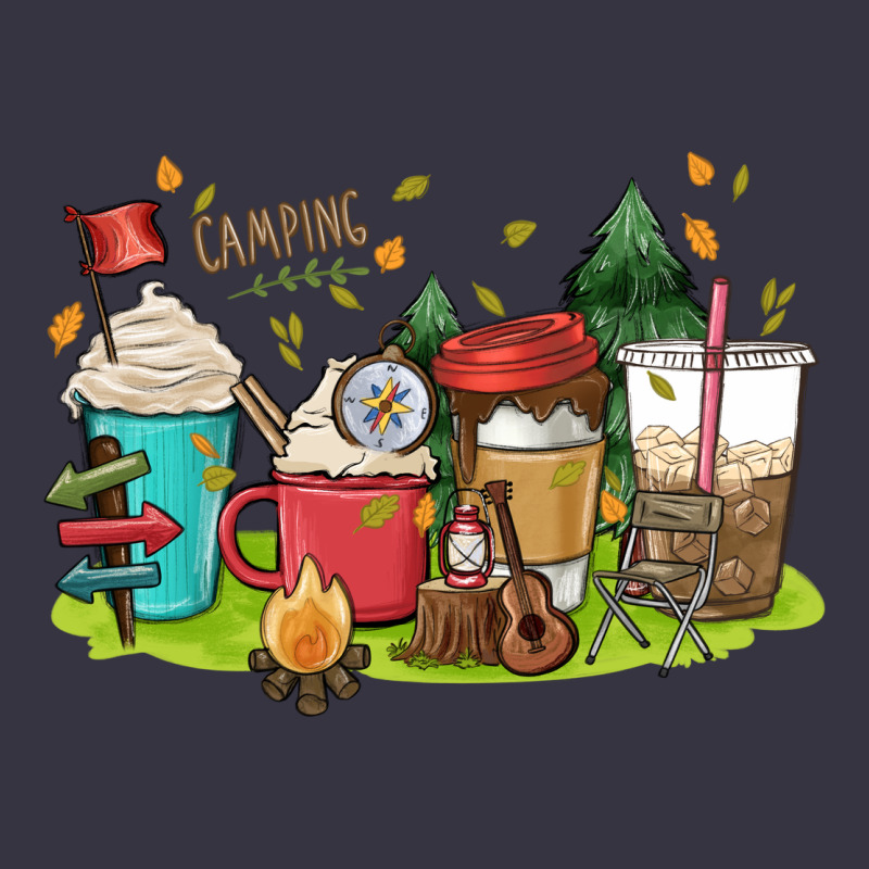 Camp Coffee Drink Vintage Hoodie by MaliasSmallBusiness | Teevron