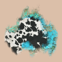 Cowhide Turquoise Patch Urban Heavy Tee | Teevron