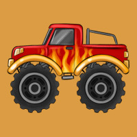 Monster Truck With Flames Urban Heavy Tee | Teevron