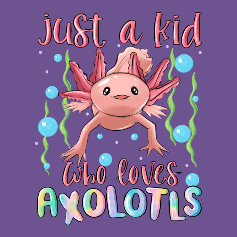 Just A Kid Who Loves Axolotls Vintage Tee by MaliasSmallBusiness | Teevron